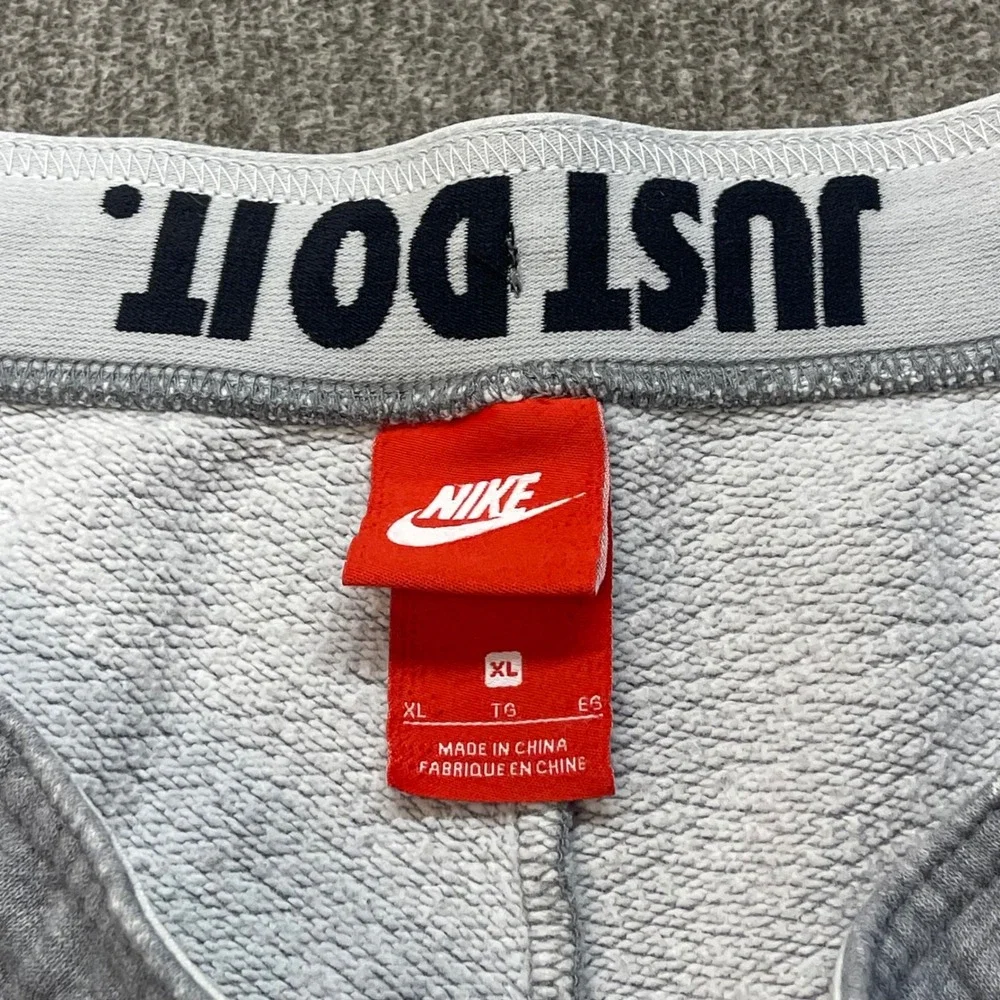 Nike Mens Just Do It Fleece Joggers Grey Sweatpants AA1533-091 XL